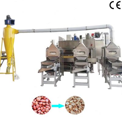 良い価格 Stainless Steel Fully Auto Split Peanut Blancher Machine SUS304 for Blanching & Splitting Peanuts オンライン