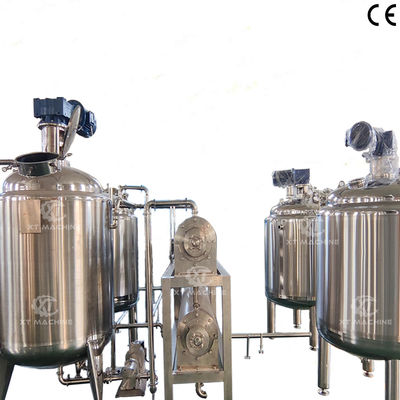 良い価格 Industrial Emulsifying Mixing tank Peanut Butter Blending/De-gassing Tank オンライン