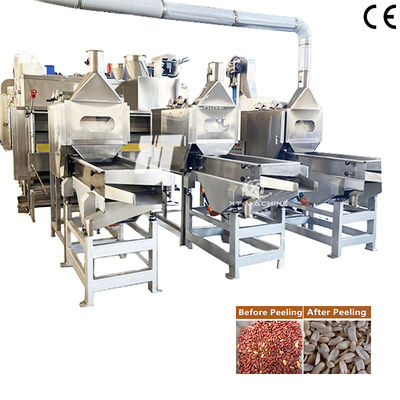 良い価格 Peanut Slitting and Blanching Machine with SUS304 Construction for Efficient Peanut Processing オンライン