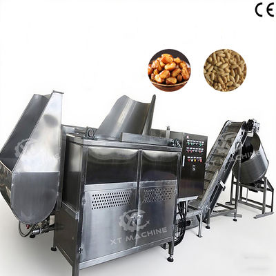 良い価格 Stainless Steel Energy Saving Auto Nut Frying Machine with Intelligent Temp Control Gas Semi-Auto Nut Fryer for Snack Factory オンライン