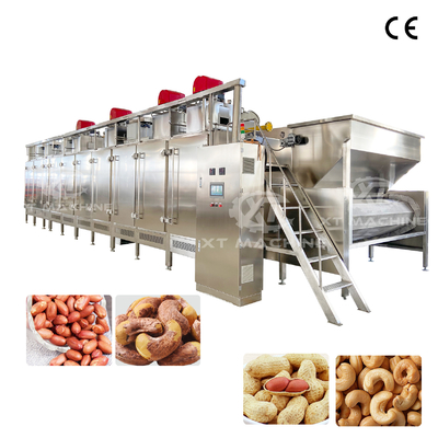全自動高効率の大容量連続ナッツロースター 300kg/h-2000kg/h