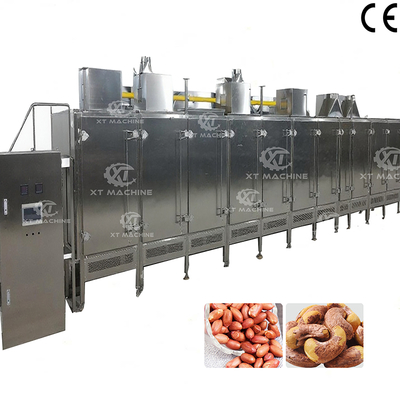 良い価格 食品グレード304ステンレス鋼連続ベルトナットロースター 2000kg/h オンライン
