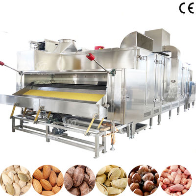 良い価格 Customizable 300kg/h-1000kg/h Continuous Belt Type Roasting Machine with Natural Gas or LPG Heating オンライン