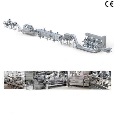 良い価格 1000~2000kg/h 完全自動ナッツコーティングとフライリング機器 食品加工工場用 フライド粉でコーティングされたピーナッツ製造機械 オンライン