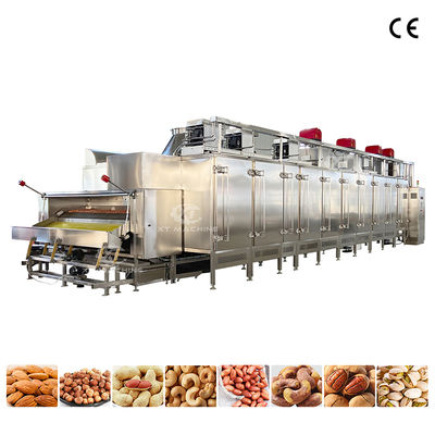 1000kg/h PLC制御 SS304 ナッツ焼焼機 商業用パンパン炉 食品加工工場に適しています