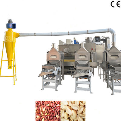 良い価格 高品質の500-1000kg/h SUS304 ナッツ加工機器のためのナッツ切断とブランシングマシン オンライン