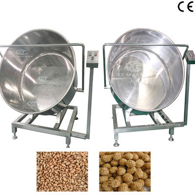 良い価格 35-40kg/パッチ SUS304回転塗装装置と自動リフティング付きのピーナッツ・バッチコーティングマシン オンライン