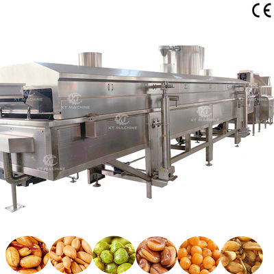 良い価格 SUS304 500~1000kg/h ナッツスナック食品加工用の自動連続日本豆揚げ機 オンライン