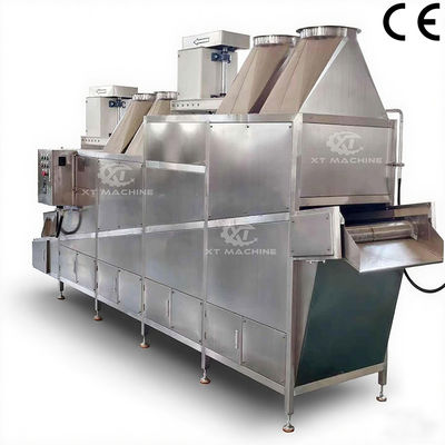 良い価格 500kg/h ナッツロースト食品冷却機 ピーナッツ冷却コンベアシステム アーモンド、ヘーゼルナッツ、マカダミアナッツ用 オンライン