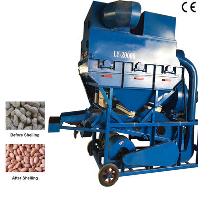 高効率・高殻率 2000kg/h 炭素鋼落花生殻むき機 工業用ピーナッツ殻むき装置