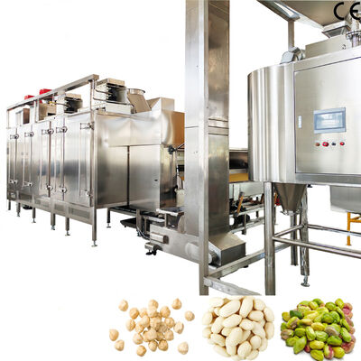 1000-1200kg/h ステンレス鋼304ブランチングピーナッツ生産ライン ピーナッツ赤皮むき機 食品加工工場向け