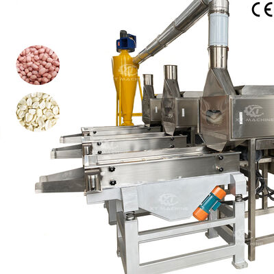 良い価格 SUS304 1000kg/h-2000kg/h Peanut Cutting and Blanching Machine Split Peanut Kernel Blanching Machine オンライン