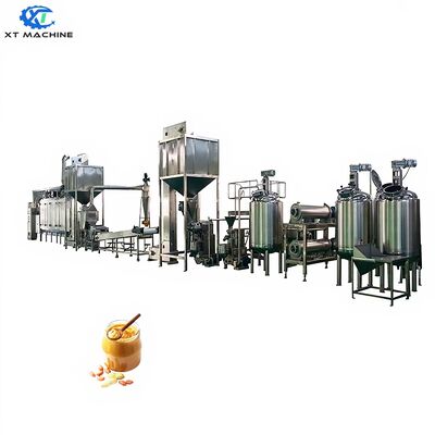 SUS 304ステンレス鋼の構造で,完全に閉ざされた多式ピーナッツバター生産ライン