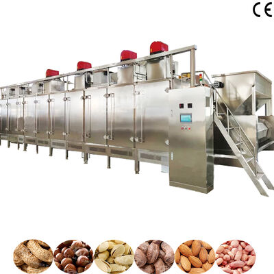 1000kg/h SS304 食品級 連続ナッツ焼却機用 ガスと電気加熱付き 工業用パン炉