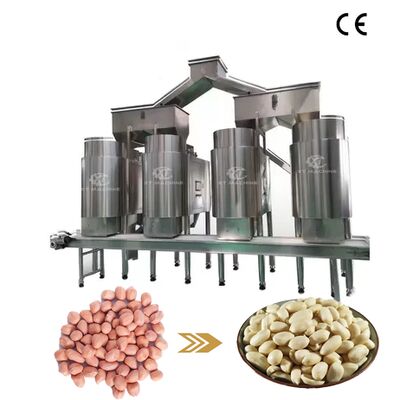 大容量 1000-1200kg/h 304SUS 98%のブランチング率を持つピーナッツ/ハズルナッツ/ピスタチオのブランチングマシン