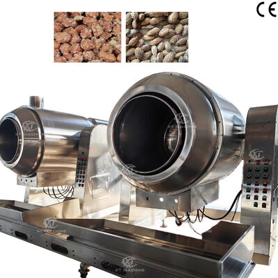 高効率の70kg/パッチ 油揚げ ウォーク 砂糖 コーティング 給湯機 ナッツ加工工場