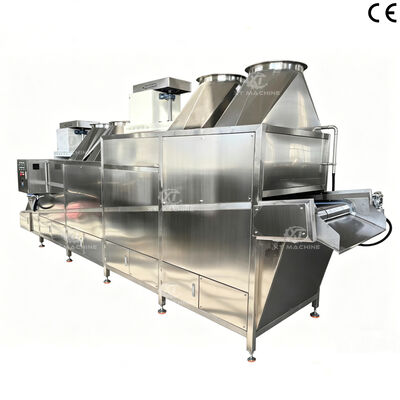 良い価格 パーソナライズ可能な500kg/h-1500kg/h 焼いたピーナッツ&ナッツ 冷却機 PLC 素材 SUS304 ISO CE 認証 オンライン
