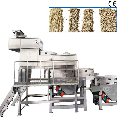 良い価格 500kg/h-1000kg/h 四段式ナッツチョッパー ステンレス鋼304 ピーナッツクラッシャー ナッツ加工用 オンライン