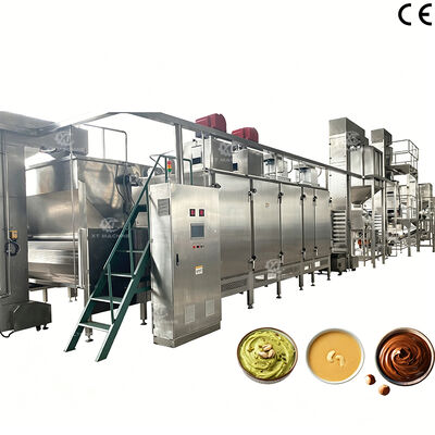 良い価格 1000kg/h 容量 ピーナッツバター生産ライン 完全閉ざされた無菌生産装置 オンライン