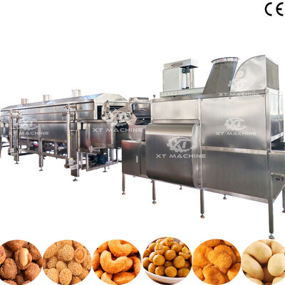 良い価格 全自動 SUS304 ピーナッツコーティングとフライリング生産ライン 500-1000kg/h オンライン