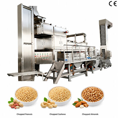 良い価格 500kg/h 自動分類ピーナッツ/キャシウナッツ粉砕機 効率的なナッツ粉砕のためのアーモンド切片機 オンライン