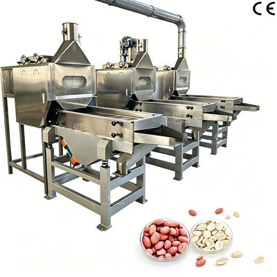 良い価格 SS304 分割ピーナッツカーネルブランチングマシンエアピーラーピーナッツ 1000kg/h 食品加工工場用 オンライン