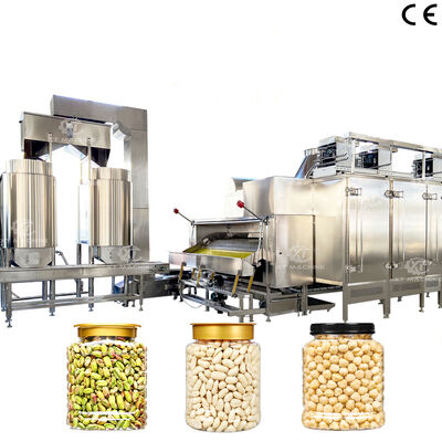 500~1000kg/h ステンレス鋼 食品級 焼いたピーナッツ ブランチング マシン ピーナッツ 処理 工場用のピスタチオ 剥製 設備