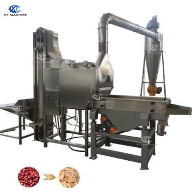 良い価格 800-1000kg/h 容量 ピーナッツペスト加工ラインのピーナッツブランシングマシン オンライン