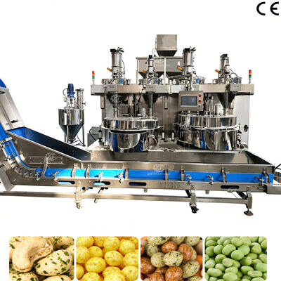 工場直販 500kg/h-1000kg/h オートマティックナッツコーティングマシン 覆われたピーナッツ作機 ピーナッツのための機械 日本豆 キャシュー杏仁